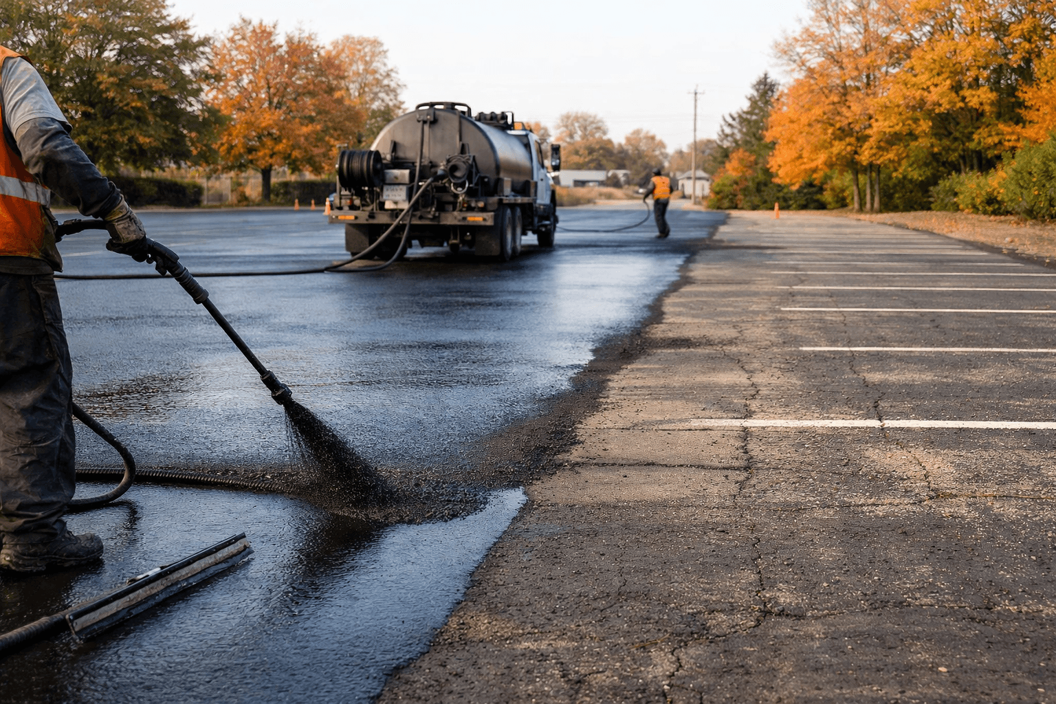Blog: Fall Sealcoating in Lorain OH: Why Timing Matters